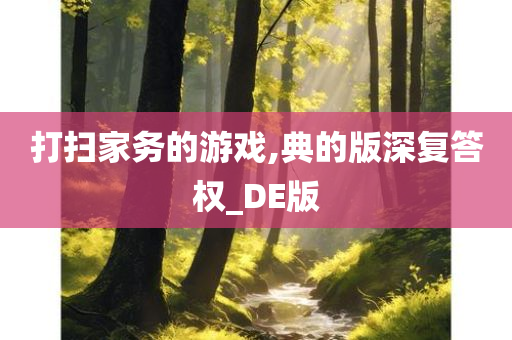 打扫家务的游戏,典的版深复答权_DE版