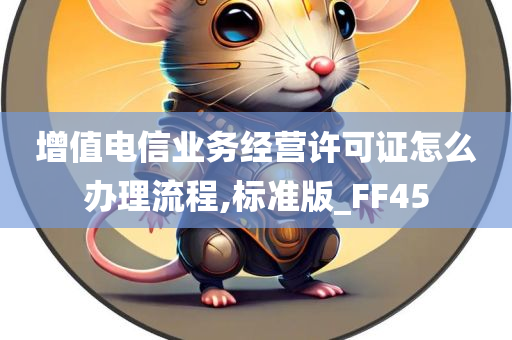 增值电信业务经营许可证怎么办理流程,标准版_FF45