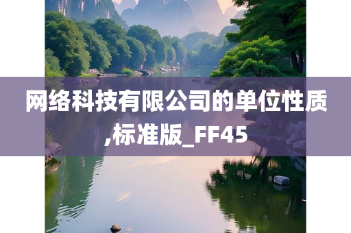 网络科技有限公司的单位性质,标准版_FF45