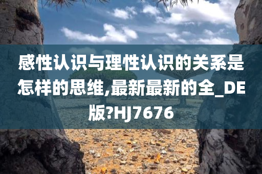 感性认识与理性认识的关系是怎样的思维,最新最新的全_DE版?HJ7676