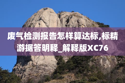 废气检测报告怎样算达标,标精游据答明释_解释版XC76