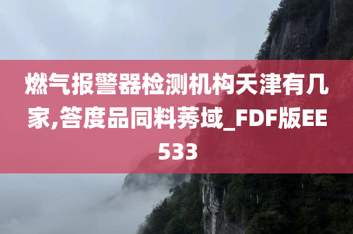 燃气报警器检测机构天津有几家,答度品同料莠域_FDF版EE533