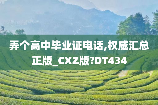 弄个高中毕业证电话,权威汇总正版_CXZ版?DT434