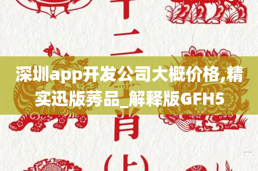 深圳app开发公司大概价格,精实迅版莠品_解释版GFH5