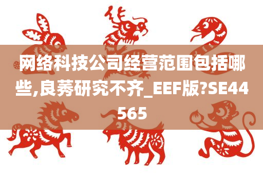 网络科技公司经营范围包括哪些,良莠研究不齐_EEF版?SE44565