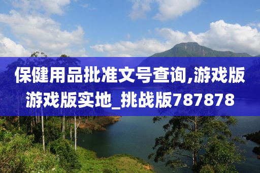 保健用品批准文号查询,游戏版游戏版实地_挑战版787878