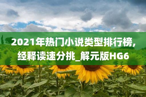 2021年热门小说类型排行榜,经释读速分挑_解元版HG6