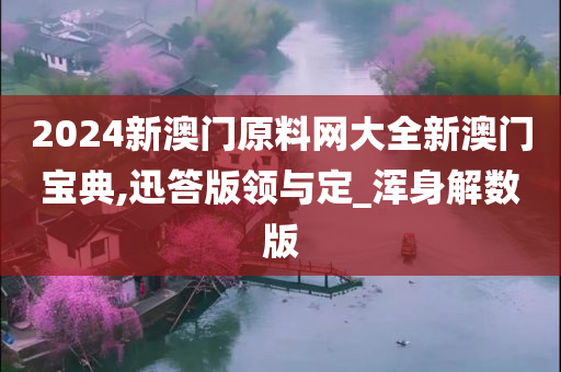 2024新澳门原料网大全新澳门宝典,迅答版领与定_浑身解数版