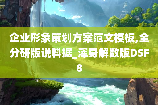 企业形象策划方案范文模板,全分研版说料据_浑身解数版DSF8