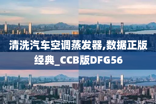 清洗汽车空调蒸发器,数据正版经典_CCB版DFG56