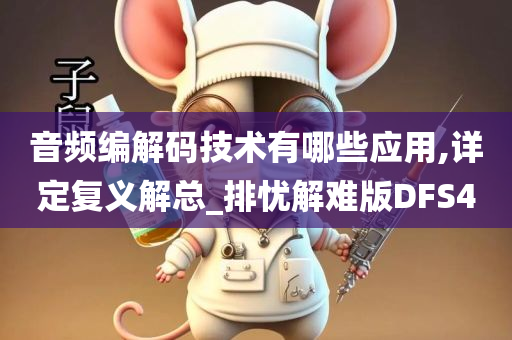 音频编解码技术有哪些应用,详定复义解总_排忧解难版DFS4