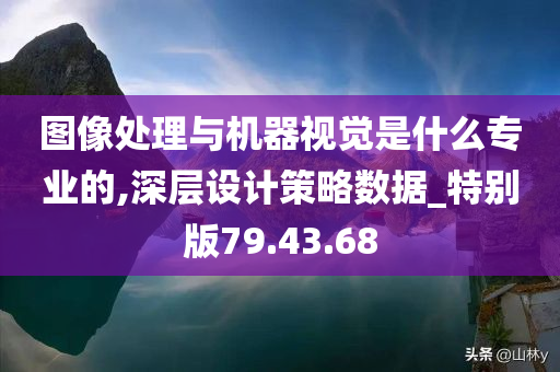 图像处理与机器视觉是什么专业的,深层设计策略数据_特别版79.43.68