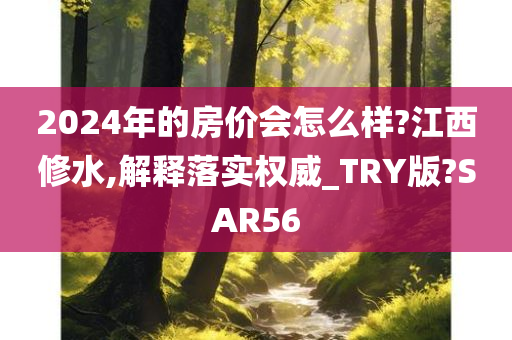 2024年的房价会怎么样?江西修水,解释落实权威_TRY版?SAR56