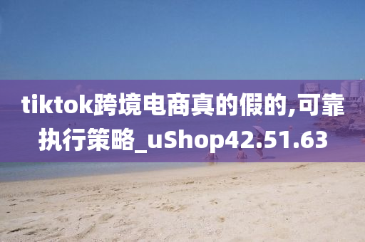 tiktok跨境电商真的假的,可靠执行策略_uShop42.51.63