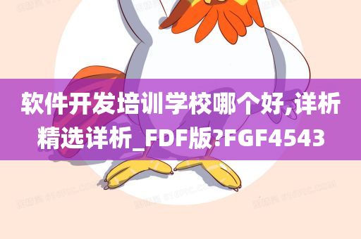 软件开发培训学校哪个好,详析精选详析_FDF版?FGF4543