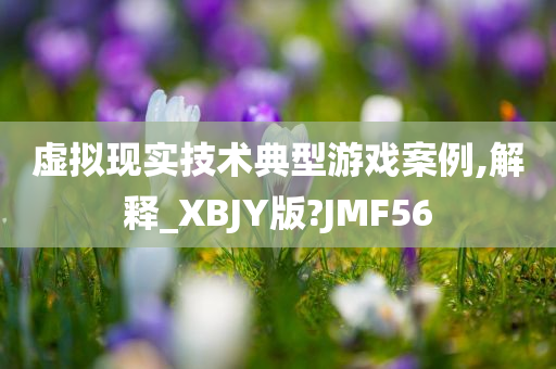 虚拟现实技术典型游戏案例,解释_XBJY版?JMF56