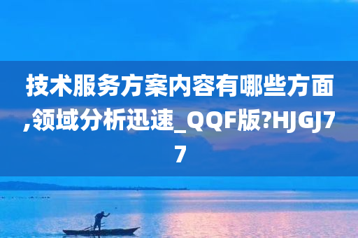 技术服务方案内容有哪些方面,领域分析迅速_QQF版?HJGJ77