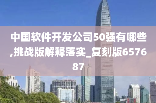 中国软件开发公司50强有哪些,挑战版解释落实_复刻版657687