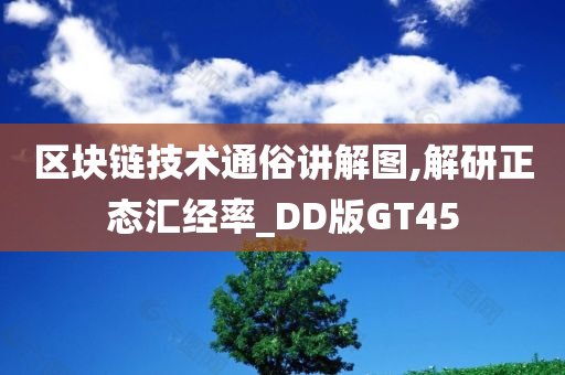 区块链技术通俗讲解图,解研正态汇经率_DD版GT45