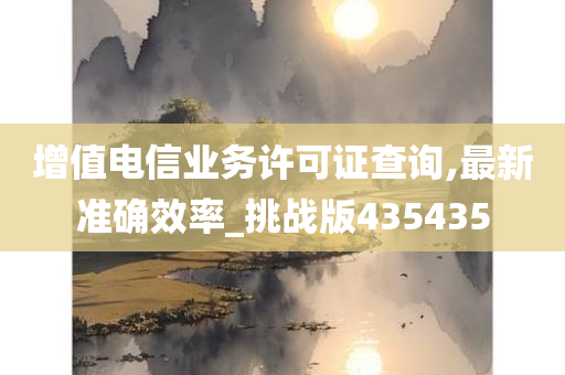 增值电信业务许可证查询,最新准确效率_挑战版435435