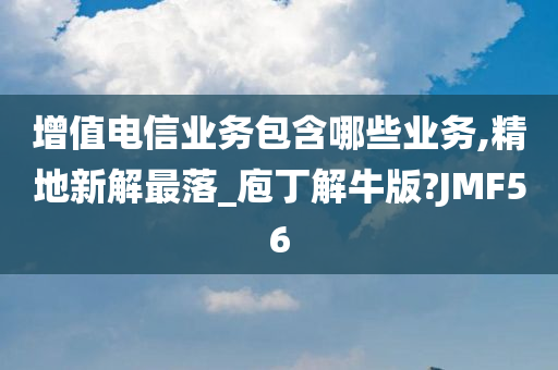 增值电信业务包含哪些业务,精地新解最落_庖丁解牛版?JMF56