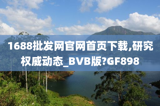 1688批发网官网首页下载,研究权威动态_BVB版?GF898