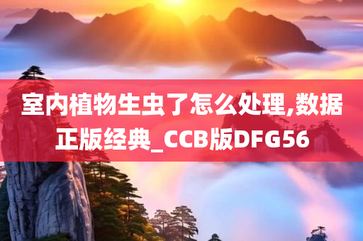 室内植物生虫了怎么处理,数据正版经典_CCB版DFG56