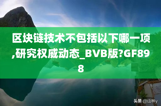 区块链技术不包括以下哪一项,研究权威动态_BVB版?GF898