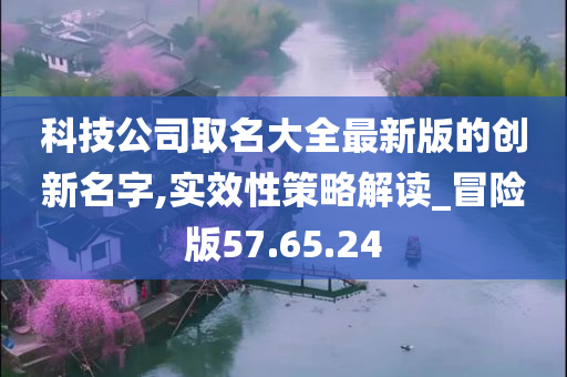 科技公司取名大全最新版的创新名字,实效性策略解读_冒险版57.65.24