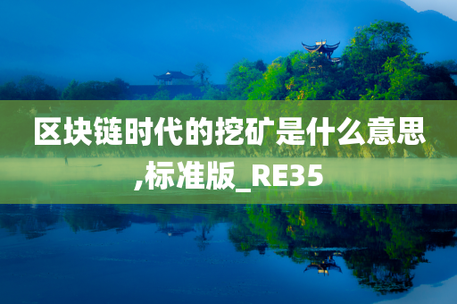 区块链时代的挖矿是什么意思,标准版_RE35