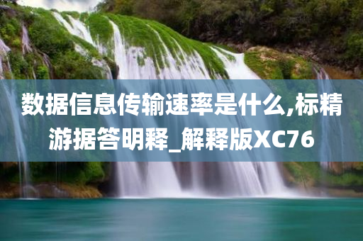 数据信息传输速率是什么,标精游据答明释_解释版XC76