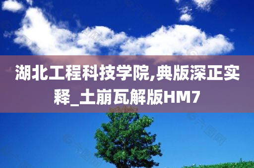 湖北工程科技学院,典版深正实释_土崩瓦解版HM7