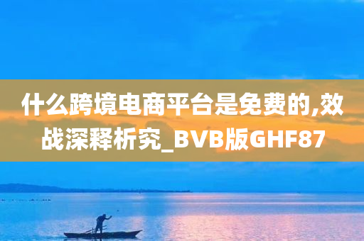 什么跨境电商平台是免费的,效战深释析究_BVB版GHF87