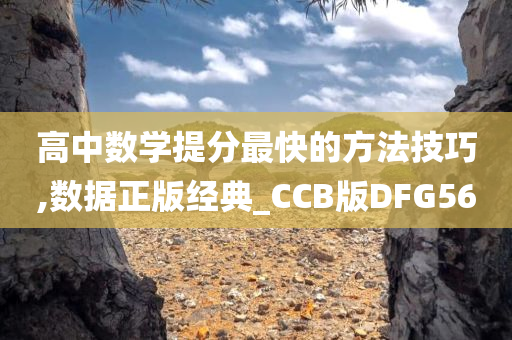 高中数学提分最快的方法技巧,数据正版经典_CCB版DFG56