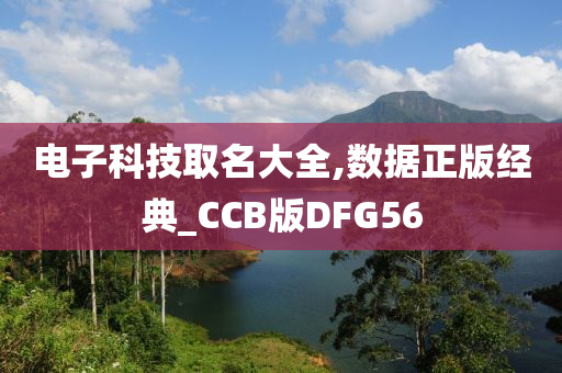 电子科技取名大全,数据正版经典_CCB版DFG56