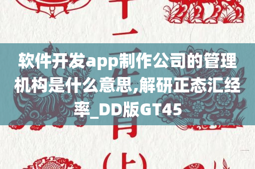 软件开发app制作公司的管理机构是什么意思,解研正态汇经率_DD版GT45