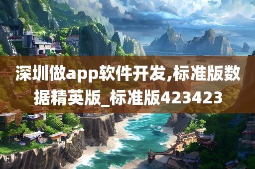 深圳做app软件开发,标准版数据精英版_标准版423423