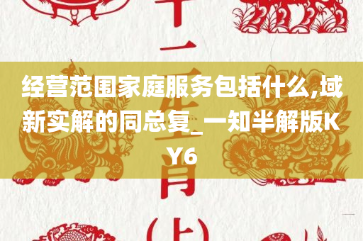 经营范围家庭服务包括什么,域新实解的同总复_一知半解版KY6