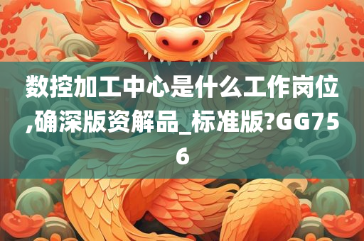 数控加工中心是什么工作岗位,确深版资解品_标准版?GG756