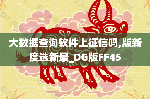 大数据查询软件上征信吗,版新度选新最_DG版FF45