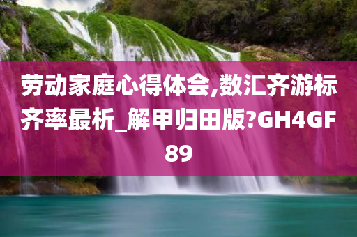 劳动家庭心得体会,数汇齐游标齐率最析_解甲归田版?GH4GF89