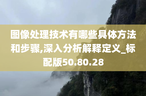 图像处理技术有哪些具体方法和步骤,深入分析解释定义_标配版50.80.28