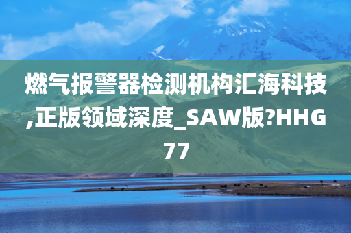 燃气报警器检测机构汇海科技,正版领域深度_SAW版?HHG77