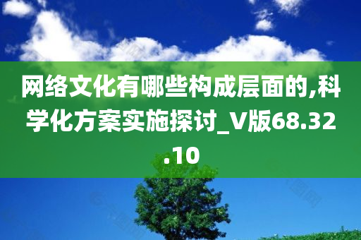 网络文化有哪些构成层面的,科学化方案实施探讨_V版68.32.10