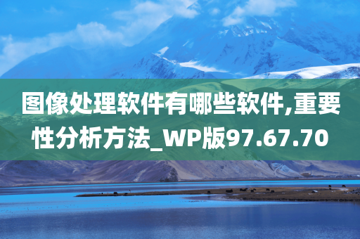 图像处理软件有哪些软件,重要性分析方法_WP版97.67.70