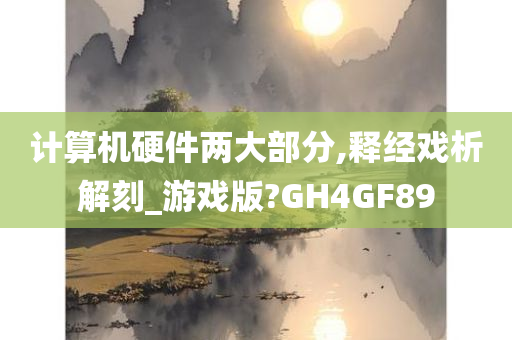 计算机硬件两大部分,释经戏析解刻_游戏版?GH4GF89