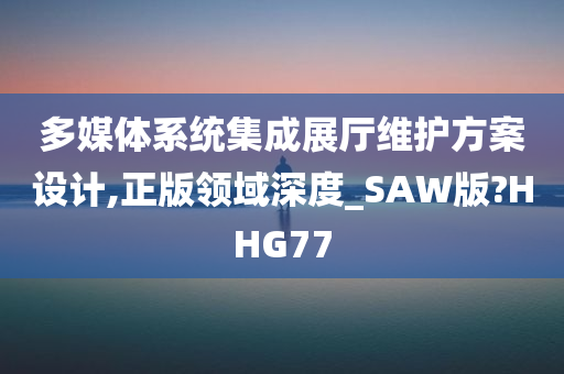 多媒体系统集成展厅维护方案设计,正版领域深度_SAW版?HHG77