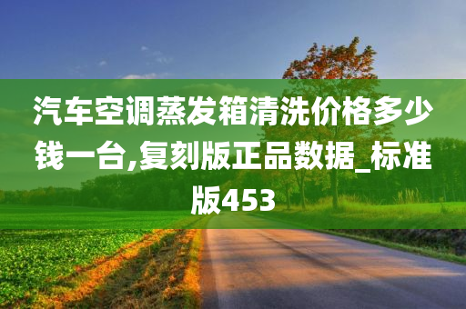 汽车空调蒸发箱清洗价格多少钱一台,复刻版正品数据_标准版453