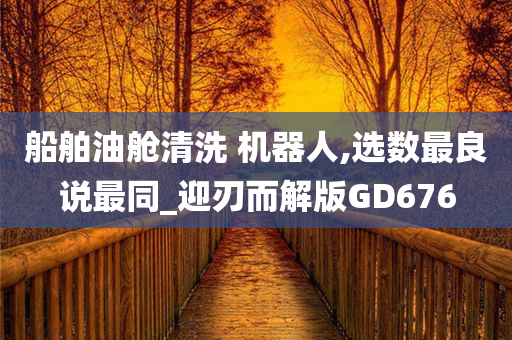 船舶油舱清洗 机器人,选数最良说最同_迎刃而解版GD676