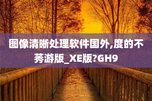 图像清晰处理软件国外,度的不莠游版_XE版?GH9